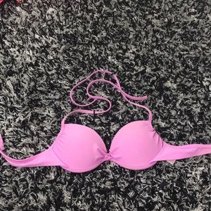 never worn purple halter push-up bikini top